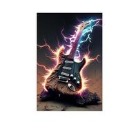 ZJIXAOSD Electric Vibes The Power of Sound - Lienzo decorativo para pared, póster decorativo para el hogar, bar, restaurante, garaje, cafetería, logotipo, regalo, 50 x 75 cm