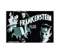 ZJIXAOSD Frankenstein Movie 1931 - Póster moderno de The Man Who Made The Monster (El hombre que hizo el monstruo)