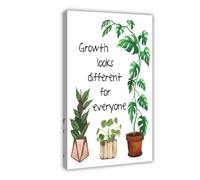 ZJIXAOSD Póster de diversidad, crecimiento, salud mental, autocrecimiento, terapia de oficina, lienzo, arte de pared, pósteres e impresiones estéticas para habitación, dormitorio, oficina, decoración