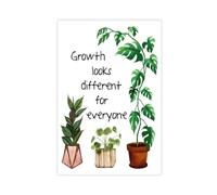 ZJIXAOSD Póster de diversidad, crecimiento, salud mental, autocrecimiento, terapia de oficina, lienzo, arte de pared, pósteres e impresiones estéticas para habitación, dormitorio, oficina, decoración