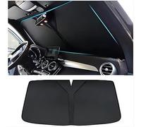 ZJIZOU Parasol Parabrisas Delantero Coche para SsangYong Korando (2019-2022), Accesorios Anti-UV Aislamiento térmico Interior,A-Black