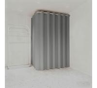 ZJKXJH Probador Tienda de Ropa Kit de Cortina para Vestidor con Cortina Opaca Y Varilla, Mampara de Privacidad para Vestidor, Centro Comercial Y Dormitorio.(Gray Curtain+,40in/101.6cm Black Rod)