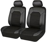 zjlgs Fundas para Asientos Delanteros De Coche Aptas para C-MAX Energi 2013 2014 2015 2016 2017,Protectores De Asientos De Cuero Fundas De Asiento Impermeables,Black