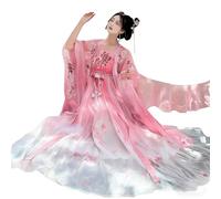 ZJLZJLO Hanfu Femenino, Falda Con Volantes, Traje Antiguo Etéreo Al Estilo De La Dinastía Tang,M