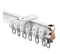 ZJMAMA Bendable Curtain Track, Aluminum Ceiling or Wall Mount, Flexible Room Divider Rod, Privacy Curtain Rail for L Shape, U Shape, Bay Windows (Color : Drop Ceiling, Size : 270cm/106in/8.9ft)