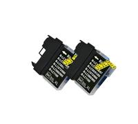 ZJNWTVUH Cartucho de Tinta Compatible para DCP-J140W DCP-145C DCP-165C DCP-185C DCP-195C DCP-197C Funciona con LC38 LC11 LC61 LC63 LC65 LC67 LC980 LC110 Instinter Modelos(2BK)