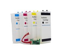 ZJNWTVUH Cartucho de Tinta Recargable vacío de 130 ml Compatible con impresoras 10 82 Designjet DJ 500 500ps 800 800ps 820 815MFP Ajuste Universal Reemplazo de terceros(HP500 with ARC)