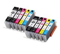 ZJNWTVUH Compatible con Cartucho de Tinta de Ajuste Universal PGI570 PGI-570 CLI-571 para Modelos de Impresora MG5750 MG5751 MG5752 MG5753 MG6850 Reemplazo de terceros(2 Set 10PCS)