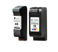 ZJNWTVUH Compatible con Cartuchos de Tinta Ajuste Universal para impresoras 45 78 Deskjet 1220c 3820 3822 6122 6127 930c 932c 940c 950c Reemplazo del Mercado de Accesorios(1SET)
