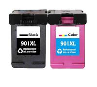ZJNWTVUH Reemplazo de Cartuchos de Tinta 901xl compatibles con 901xl para OfficeJet 4500 J4500 J4540 J4550 J4580 J4640 4680 Impresoras(1Black 1Color)