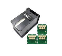 ZJNWTVUH Tanque de Mantenimiento de Tinta de residuos compatibles S2100 SC13MB para C13S210057 Impresoras Funciona con T2100 T2170 T2140 T2150 F500 F560 F570 F551 F531(Tank and 3PC Chip)