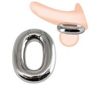 ZJPOJPH Anillo testicular ovalado, extensor de testículos de acero inoxidable, peso testicular grueso, anillos for el pene resistentes, colgante for escroto, juguetes sexuales for hombres