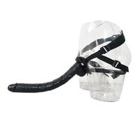 ZJPOJPH Consolador con correa de silicona de 43 cm, consolador con correa for pene for mujeres, consolador con correa desmontable y ventosa fuerte, juguetes sexuales for hombres, parejas y mujeres.(Bl