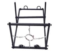 ZJPOJPH Dispositivo de sujeción con marco de bondage grande SM con esposas, esposas for tobillos, barra separadora, juguetes sexuales BDSM for hombres y mujeres.