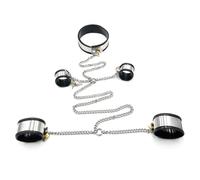 ZJPOJPH Esposas y tobilleras BDSM de acero inoxidable for ataduras, juguetes sexuales for parejas.(Man)