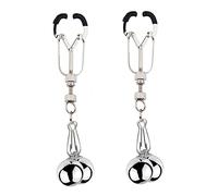 ZJPOJPH Pinzas for pezones de metal con bolas con peso, pinzas for pezones sexys, pinzas for pezones, clítoris, labios, pinza for pecho, juguetes sexuales eróticos for mujeres(1 Kugel)