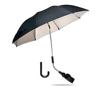 ZjRight Sombrilla Universal para Cochecito de Bebé, 72 cm Parasoles de Silla de Paseo con Revestimiento UV para Protección UV 50+, con un mango de paraguas, para Cochecito & Silla de Paseo - Negro