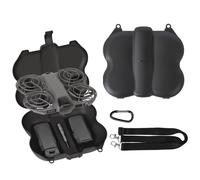 ZJRXM Neo 2 funda, funda de viaje portátil para DJI Neo 2 Drone y accesorios de batería, compatible con receptor de transmisión digital Neo 2, portátil, ligero y compacto, Negro , 177*163*52mm