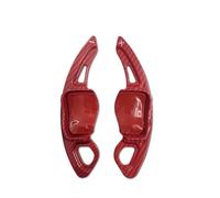 ZJSSJZ Paleta Cambio Volante Extensión De Paletas del Volante para Golf 6 GTI MK6 GTI R Jetta MK5 Passat CC Polo Asistencia Automática(Red Carbon)