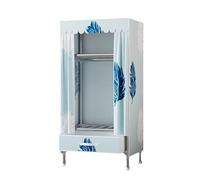 ZJTHY Armario portátil de tela Oxford con cortina estable y organizador de almacenamiento de pie para dormitorio