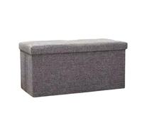 ZJTHY Fibra Mezcla otomanos con Tablero de Densidad Alta resiliencia Esponja taburetes de pie otomano Rectangular Almacenamiento Plegable otomano