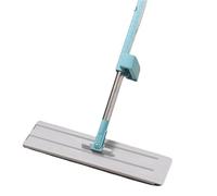 ZJTHY Fregona Portátil de Acero Inoxidable con 3 Almohadillas, Fregona Plana Giratoria para Suelo del Hogar, Ventana y Pared