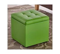 ZJTHY Otomanos de Cuero con Esponja de Alta resiliencia Square Square pequeño otomano Dormo de tocador Resistente Tabras compacta