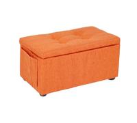ZJTHY Otomanos de Lino con Marco de Madera taponada otomana de Reposo otomana otomana compacta para Sala de Estar Dormitorio Dormitorio
