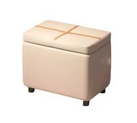 ZJTHY Otomanos de poliéster con Marco de Madera Multifuncional Pouf otomano Posteo Moderno para la Sala de Estar Dormitorio Dormitorio