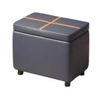 ZJTHY Otomanos de poliéster con Marco de Madera Multifuncional Pouf otomano Posteo Moderno para la Sala de Estar Dormitorio Dormitorio