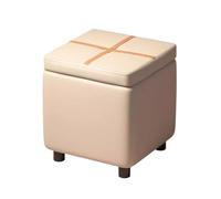 ZJTHY Otomanos de poliéster con Marco de Madera Multifuncional Pouf otomano Posteo Moderno para la Sala de Estar Dormitorio Dormitorio