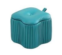 ZJTHY Otomanos de poliéster con Marco de Madera Pouf Moderna Otomana Tocador Resistente Taburete de Almacenamiento Compacto Otomano