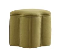 ZJTHY Otomanos de poliéster con Marco de Madera tapizado Elegante para el pie otomano para la Sala de Estar Dormitorio de la Sala de Estar 12.5 x 13.7 Pulgadas