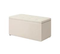ZJTHY PU otomanos con Marco de Madera Heces de Espuma de Alta resiliencia Banco de Dormitorio Resistente con otomano Rectangular de Almacenamiento