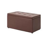 ZJTHY PU otomanos con Marco de Madera Heces de Espuma de Alta resiliencia Banco de Dormitorio Resistente con otomano Rectangular de Almacenamiento