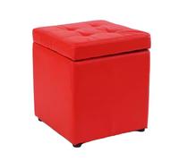 ZJTHY PU otomanos con Marco de Madera High Rebound Sponge Foot Foot Resto Ottoman OTTOMENT Storming DE ALMACENA