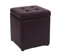 ZJTHY PU otomanos con Marco de Madera High Rebound Sponge Foot Foot Resto Ottoman OTTOMENT Storming DE ALMACENA