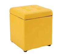 ZJTHY PU otomanos con Marco de Madera High Rebound Sponge Foot Foot Resto Ottoman OTTOMENT Storming DE ALMACENA