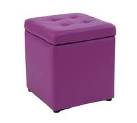 ZJTHY PU otomanos con Marco de Madera High Rebound Sponge Foot Foot Resto Ottoman OTTOMENT Storming DE ALMACENA