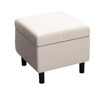 ZJTHY PU otomanos con Marco de Madera tapizado Compacto otomano Reposo en pie con Patas Almacenamiento Oculto pequeño Dormitorio otomano 11.8in
