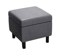 ZJTHY PU otomanos con Marco de Madera tapizado Compacto otomano Reposo en pie con Patas Almacenamiento Oculto pequeño Dormitorio otomano 11.8in
