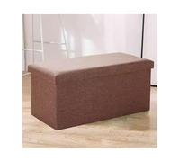 ZJTHY Taburete otomano de mezcla de fibra de alta resistencia, taburete rectangular plegable con almacenamiento