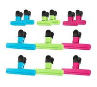 ZJW Clip para Bolsas de Alimentos, Multipropósito Clip de Sellado, Colores Varios Alimentos Sellado de Clips para la Cocina (12 Piezas)