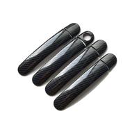 ZJWHDSKF Cubiertas cromadas de Fibra de Carbono manijas de Puertas de para Skoda Superb Mk1 2001-2008 Accesorios y Pegatinas para Coche