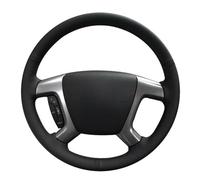 ZJWHDSKF Funda para Volante de para Cosida a Mano para Chevrolet Captiva para GMC Sierra de Cuero Artificial Negro.