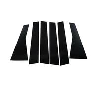 ZJWHDSKF Kit de 6 Cubiertas embellecedoras para pilares de Puerta en Negro Brillante para Kia K3/Forte Sedán 2019-2023, Pegatinas Decorativas para Ventanas Laterales de Puerta