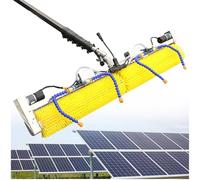 ZJXANMZ Cepillo de Limpieza para Paneles solares con Mango telescópico, Cable de alimentación y Tubo de Agua para un Mantenimiento eficiente.