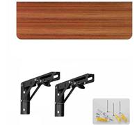 ZJXANMZ Mesa Plegable de Pared Hey Duty - Altura Ajustable, Estante Integrado, Escritorio Plegable Space-Sing para casa, Oficina, TV, Estudio, Banco - 40 cm x 100 cm