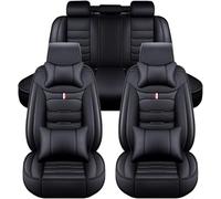 zjxcnb Fundas Asientos Coche para Volvo XC40, 11 Piezas Juego Completo Delanteros y Traseros Cubreasientos Protección Interior,A/Black