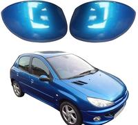 zjxhnb Carcasa Espejo Retrovisor para Peugeot 206 207 2003-2009, Tapa Cubierta del Espejo Retrovisor Lateral Embellecedor Carcasa Tapas,Blue